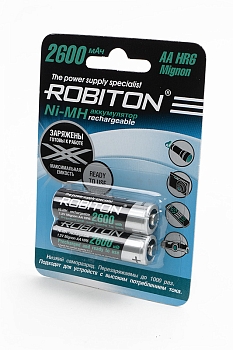 Аккумулятор Robiton RTU2600MHAA-2 BL2, 1 штука
