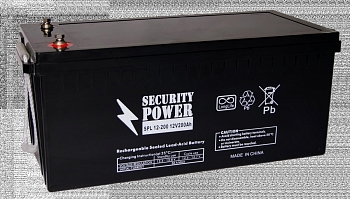 Аккумуляторная батарея Security Power SPL 12-200, 12В, 200Ач