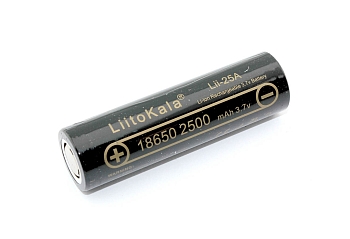 Аккумулятор типа 18650 Li-Ion LiitoKala Lii-25A 2500mAh, 3.7V