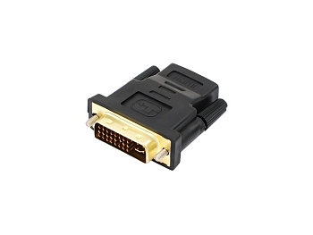 Переходник AD38 DVI-I (M) - HDMI (F), черный (Vixion)
