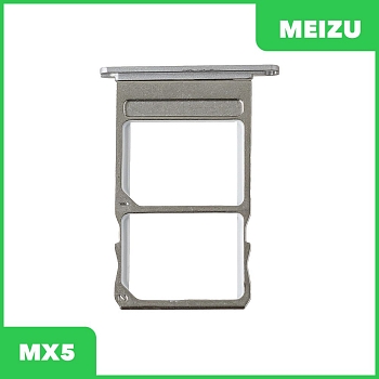 Держатель (лоток) SIM-карты для Meizu MX5, серебряный