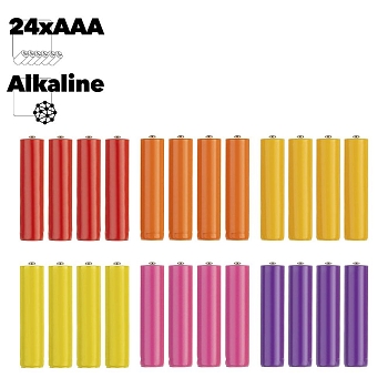 Батарейки Xiaomi ZMI Rainbow ZI7 тип AAA 24 шт. (цветные)