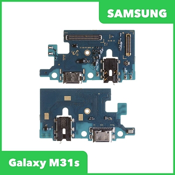 Системный разъем (разъем зарядки) для Samsung Galaxy M31s SM-M317, микрофон (оригинал)