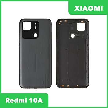 Задняя крышка для телефона Xiaomi Redmi 10A (черный)