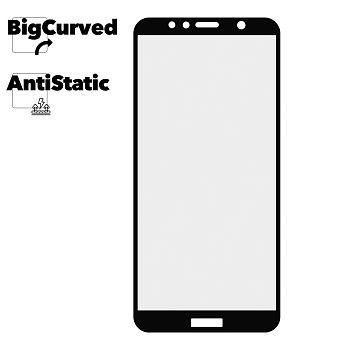 Защитное стекло для Huawei Honor 7C, 7A Pro, Y6 2018 Super max Anti-static big curved glass
