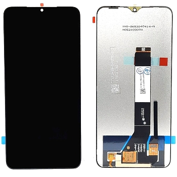 Дисплей (экран в сборе) для телефона Xiaomi Poco M3, Redmi 9T, черный (100%)