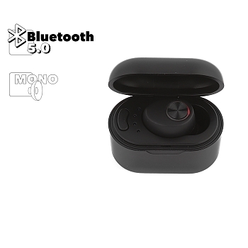 Bluetooth гарнитура Borofone BC29 Lambent Mini Wireless Headset (With Charging Case) моно, черная
