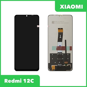 Дисплей (экран в сборе) для телефона Xiaomi Redmi 12C (черный) (100% LCD)