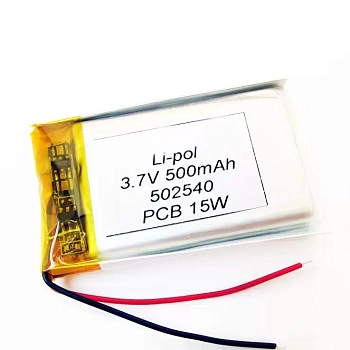 Аккумуляторная батарея Li-Pol (5x25x40мм), 2pin, 3.7В, 450мАч
