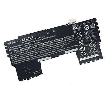 Аккумулятор (батарея) AP12E3K для ноутбука Acer Aspire S7-191, 3790mAh, 7.4B (оригинал)