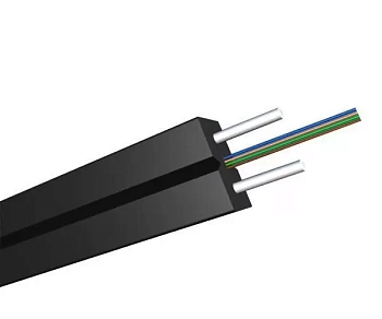 ВО кабель TWT универсальный FTTH Drop,  плоский, steel wire, нг(А)-LS, 4 волокна, OS2 Ultra, белый, TWT-OFC-FUS4-SU-LS