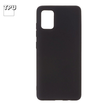 Чехол силиконовый "LP" для Samsung Galaxy A51 (A515F) TPU, черный, непрозрачный