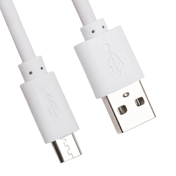 USB кабель "LP" MicroUSB, 3 метра (европакет/белый)