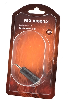 Переходник Pro Legend PL1064 Jack 3, 5 mm - Jack 6, 3 mm