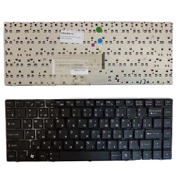 Клавиатура для ноутбука MSI CR420, черная, рамка черная