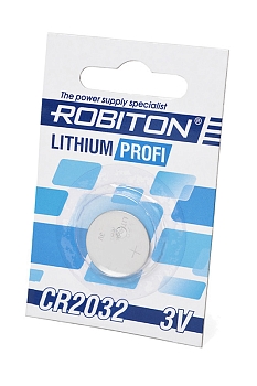Батарейка (элемент питания) Robiton Profi R-CR2032-BL1 CR2032 BL1, 1 штука