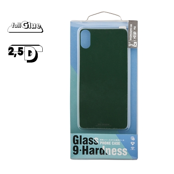 Защитное стекло 2.5D для Apple iPhone X, XS на заднюю часть WK Glass Phone Case Back Paster 0.8 мм, синее