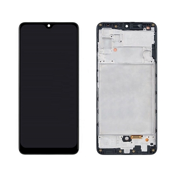 Дисплей (экран в сборе) для телефона Samsung Galaxy A32 (A325F) в рамке, черный (In-Cell)