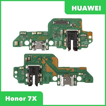 Разъем зарядки для телефона Huawei Honor 7X c микрофоном