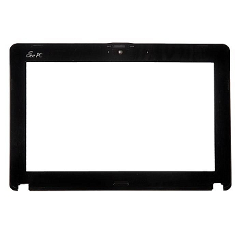 Рамка экрана (рамка крышки матрицы, LCD Bezel) для ноутбука Asus Eee Pc R051PEM черная, пластиковая. С разбора.