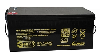 Аккумуляторная батарея Kiper GPL-122000, 12В, 200Ач