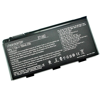 Аккумулятор (батарея) для ноутбука MSI GT60, GT70, GT660, GT663, GT670, GT680, GT683, (BTY-M6D) 7800мАч, 11.1В (оригинал)