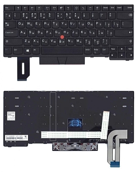 Клавиатура для ноутбука Lenovo ThinkPad T14, P14s, черная