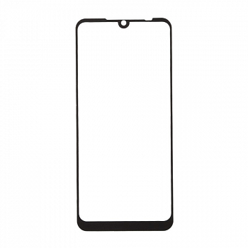 Защитное стекло "LP" для Xiaomi Redmi Note 7 Thin Frame Full Glue с рамкой 0.33 мм, 2.5D, 9H, черное