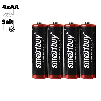 Батарейка (элемент питания) SmartBuy R6 AA солевая, 1 штука