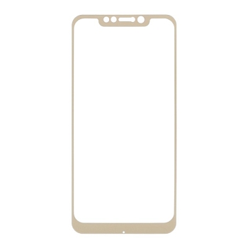 Защитное стекло "LP" для Xiaomi Pocophone F1 Tempered Glass 0.33 мм 9H (золотая рамка)