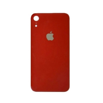 Задняя крышка (стекло) для iPhone XR (красная)