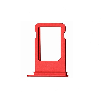 Держатель (лоток) SIM-карты для Apple IPhone 8 Plus, красный