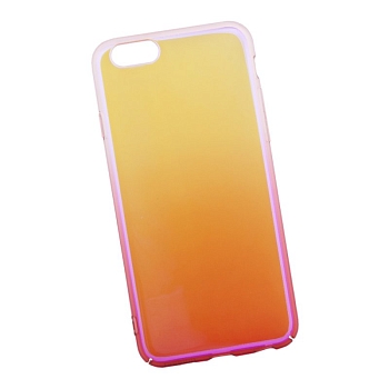 Защитная крышка LP для Apple iPhone 6, 6S, Градиент, прозрачная с розовым (европакет)
