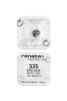 Батарейка (элемент питания) Renata SR512SW 335 (0%Hg), 1 штука