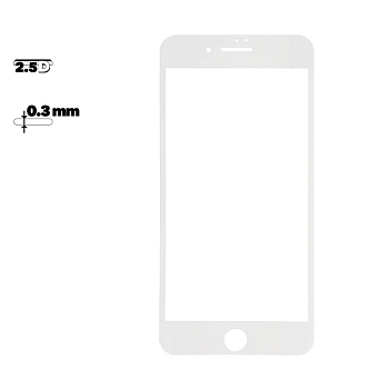 Защитное стекло Remax Perfect Tempered Glass для Apple iPhone 7 Plus, 8 Plus с рамкой, белое