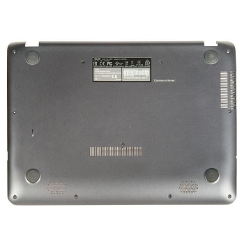 Поддон (нижняя часть корпуса) для ноутбука Asus X407MA, F407MA серый