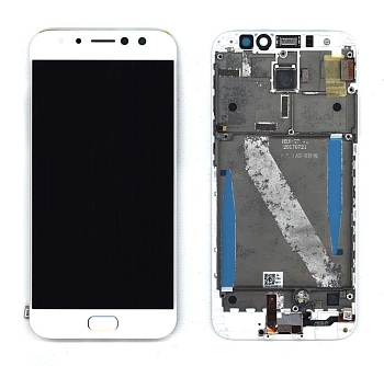Модуль (матрица + тачскрин) для Asus Zenfone 4 Selfie Pro (ZD552KL), белый, с рамкой