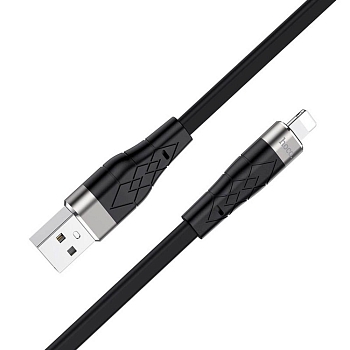 Кабель USB HOCO X53 Angel для Lightning, 2.4А, 1м, черный