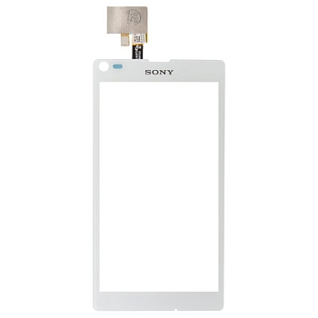 Сенсорное стекло (тачскрин) для Sony Xperia L (C2105, C2104), белый