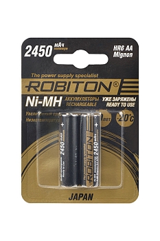 Аккумулятор Robiton HR-3UTGX JAPAN 2450мАч BL2, 1 штука