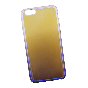 Защитная крышка LP для Apple iPhone 6, 6S, Градиент, прозрачная с фиолетовым (европакет)