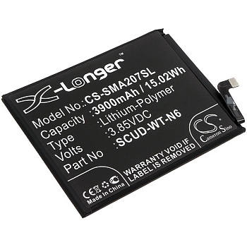 Аккумулятор (батарея) CS-SMA107SL, SCUD-WT-N6 для телефона Samsung Galaxy A10s, Galaxy A20s, 3.85В, 3900мАч, 15.02Wh