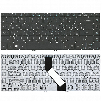 Клавиатура для ноутбука Acer Aspire V5-431, V5-471, черная, с подсветкой
