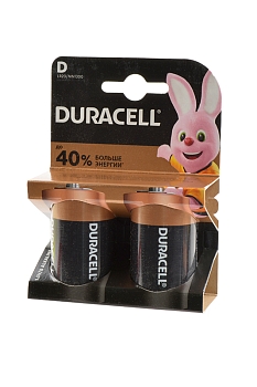 Батарейка (элемент питания) Duracell LR20 BL2, 1 штука