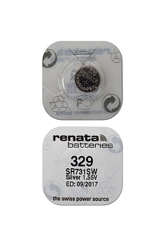 Батарейка (элемент питания) Renata SR731SW 329, 1 штука