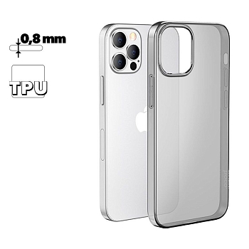 Чехол HOCO для iPhone 13 Pro Light TPU (прозрачный черный)