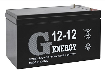 Аккумуляторная батарея G-Energy 12-12 F1, 12В, 12Ач