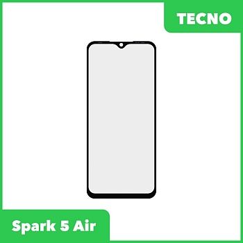 Стекло + OCA пленка для переклейки Tecno Spark 5 Air (черный)