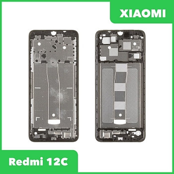 Рамка дисплея для Xiaomi Redmi 12C (22120RN86G) (черный)