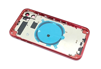 Задняя крышка (корпус) в сборе с рамкой для Apple iPhone 11, red